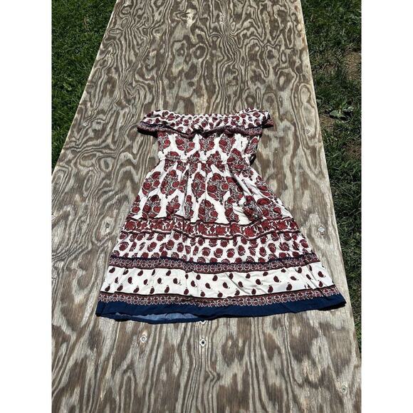 Mossimo Supply Co Womens‎ Dress Sz Xs Strapless Dress Boho Indie Summer Spring - Picture 5 of 9